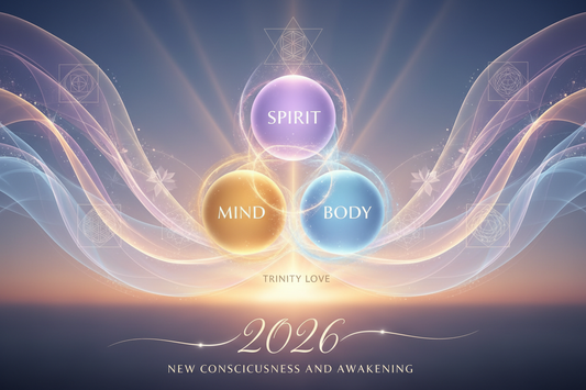 2026 brings new Consciousness and Trinity LOVE a new approach to Mind-Body-Spirit living by Joy Wisdom