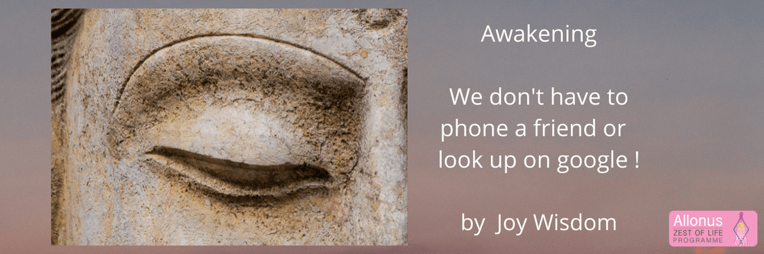We don’t have to phone a friend or look up on google!  by Joy Wisdom