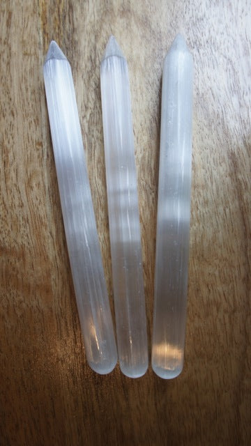 Selenite wands